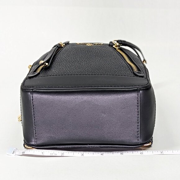 Michael Kors Brooklyn Mini Leather Pebbled Messenger Backpack (MSRP $258) - Picture 8 of 12